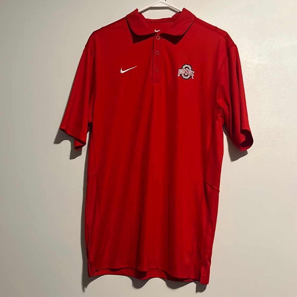 Nike Ohio state golf polo